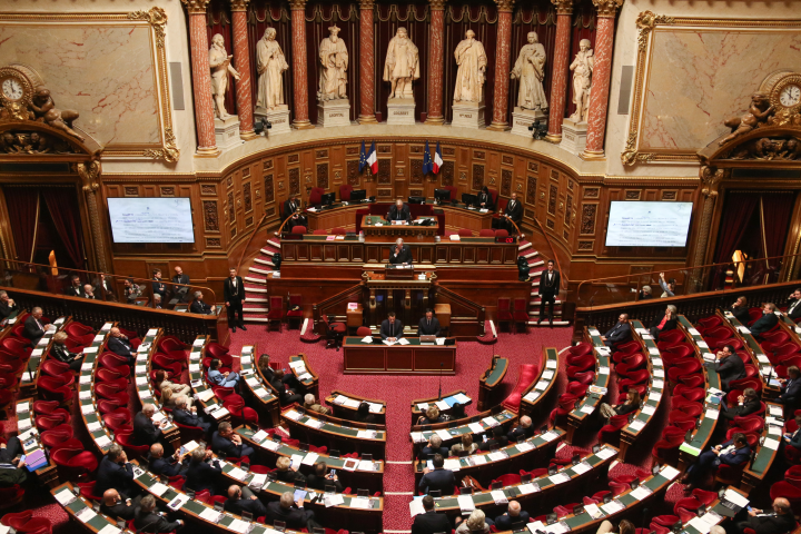 Sénat (Photo by Quentin de Groeve / Hans Lucas / Hans Lucas via AFP)