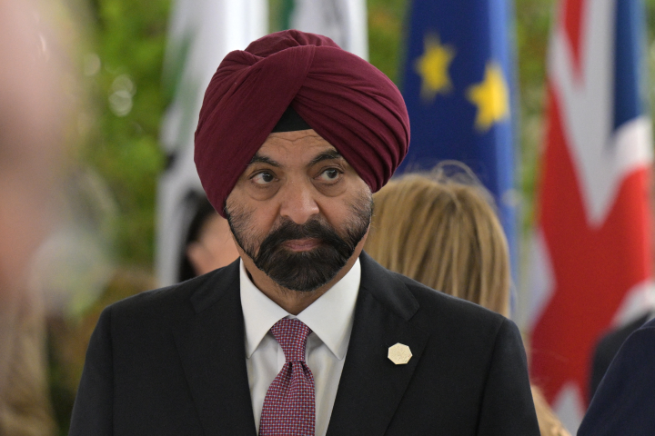 Ajay Banga, président de la Banque mondiale - Tiziana FABI / AFP