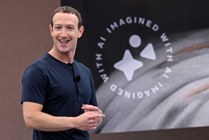 Mark Zuckerberg (Photo by JOSH EDELSON / AFP)