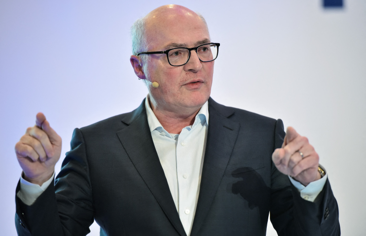 Patrick Koller, le directeur général de Forvia - Photo by MANDEL NGAN / AFP