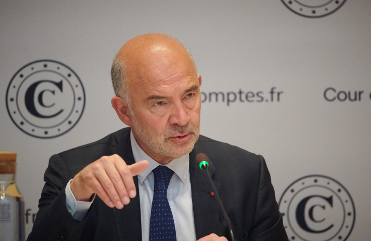 Pierre Moscovici, Premier président de la Cour des comptes - Valentin Faivre / Hans Lucas / Hans Lucas via AFP