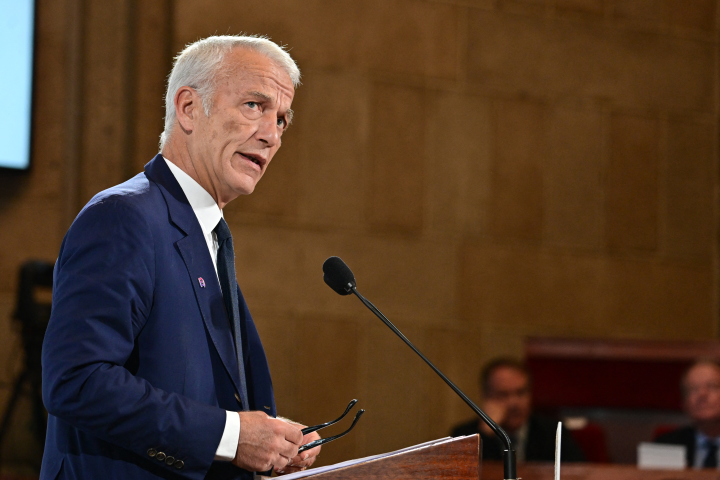 Patrick Martin, président du Medef  (Photo by Miguel MEDINA / POOL / AFP)