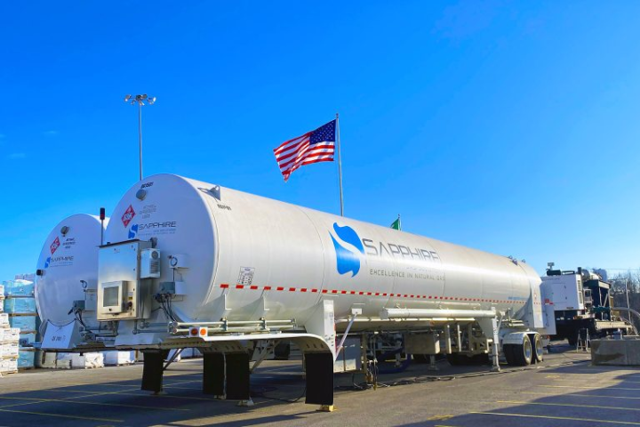 Installations de stockage et de distribution de gaz de Sapphire Gas Solutions aux États-Unis.
