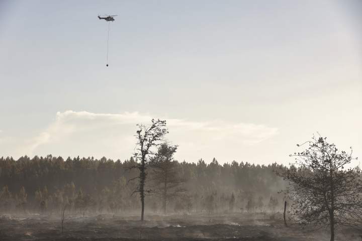 Incendie de Saumos dans le Medoc - Sebastien ORTOLA/REA