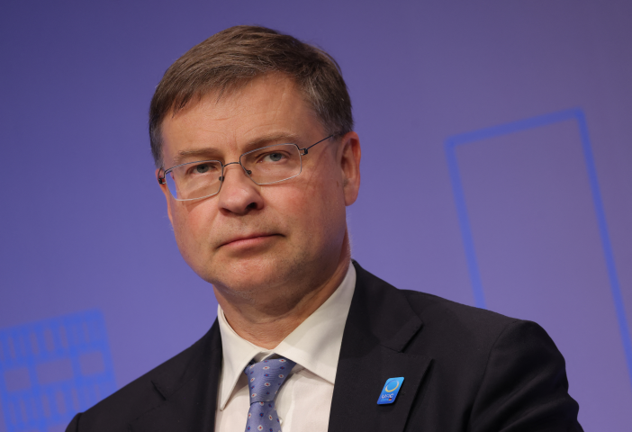 Valdis Dombrovskis, commissaire à l’Economie et à la Productivité - SEAN GALLUP / GETTY IMAGES EUROPE / Getty Images via AFP