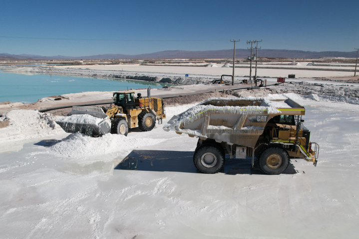 Mine de lithium. Photo by Lucas Aguayo Araos / ANADOLU / Anadolu via AFP
