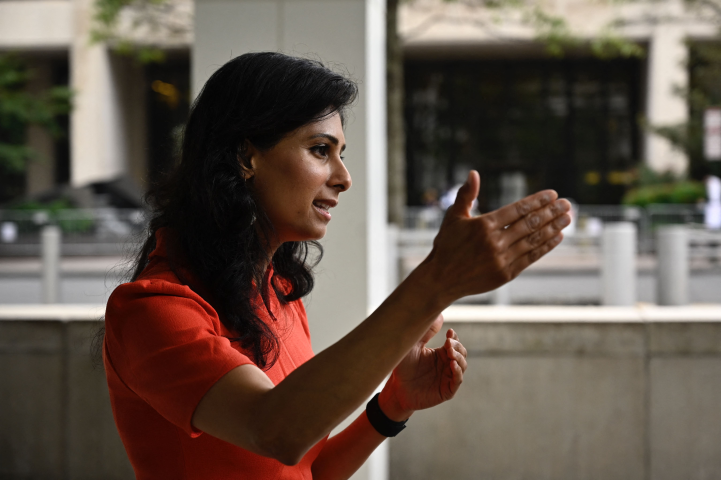 Gita Gopinath, directrice générale adjointe du FMI (PEDRO UGARTE/AFP)