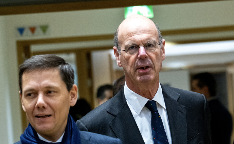 Bertrand Dumont, directeur général du Trésor et Eric Lombard, ministre de l'Economie et des Finances - Martin Bertrand / Hans Lucas / Hans Lucas via AFP