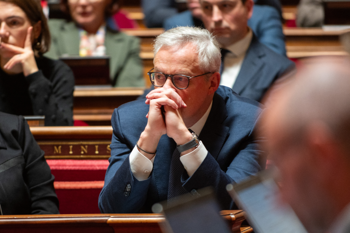 Bruno Le Maire, ministre de l'Economie et des Finances (Photo by Stephane Mouchmouche / Hans Lucas / Hans Lucas via AFP)