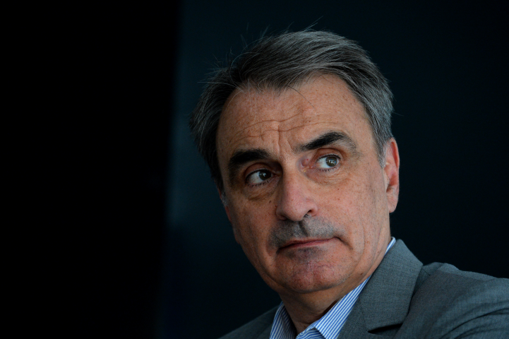 Michel Paulin, président du conseil d'administration de Quandela. (Photo : ERIC PIERMONT / AFP)