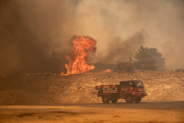 Incendies en Europe. Photo par MURAT KOCABAS / AFP