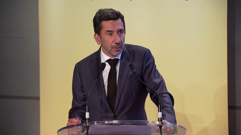 Pierre-Antoine Vacheron, le directeur général de Worldline, lors de l'assemblée générale du groupe qui s'est tenue le 5 juin 2025