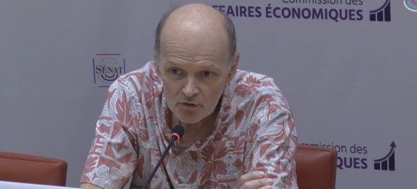 Luc Julia, directeur scientifique de Renault et concepteur de Siri, devant la Commission des affaires économiques du Sénat. Crédits : Sénat