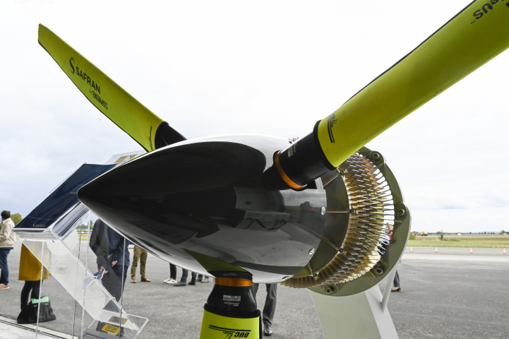 Moteur électrique INGINeUS de Safran Electrical et Power destiné aux avions électriques et hybride (Gilles ROLLE/REA)