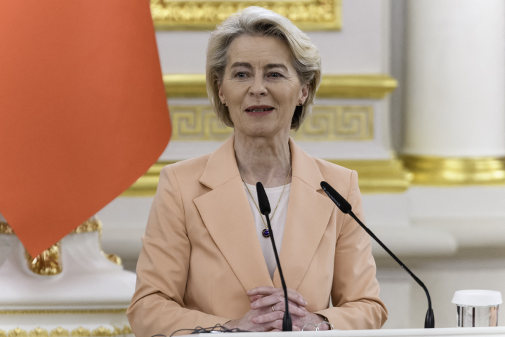 Ursula von der Leyen, présidente de la Commission européenne - Maxym Marusenko / NurPhoto / NurPhoto via AFP

