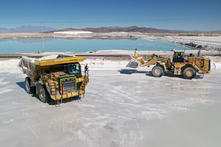 Mine de lithium. Photo by Lucas Aguayo Araos / ANADOLU / Anadolu via AFP