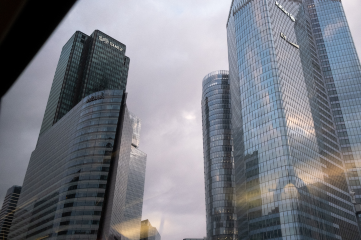 La Défense (Photo by Martin Bertrand / Hans Lucas / Hans Lucas via AFP)