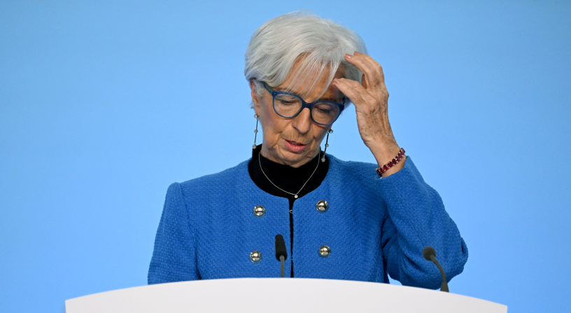 Christine Lagarde, président de la Banque centrale européenne. Photo by Kirill KUDRYAVTSEV / AFP