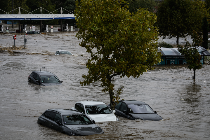 Inondations en France. Photo by JEAN-PHILIPPE KSIAZEK / AFP