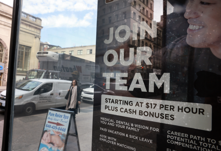 Les recrutements ont diminué en décembre. Photo by SPENCER PLATT / GETTY IMAGES NORTH AMERICA / Getty Images via AFP
