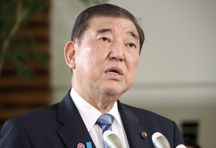 Shigeru Ishiba, Premier ministre japonais. Photo by Masamine KAWAGUCHI / Yomiuri / The Yomiuri Shimbun via AFP