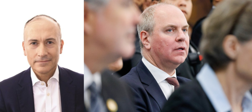 Abel Martins-Alexandre, le nouveau directeur financier (à gauche), vient épauler le nouveau directeur général, Paulo Castellari (à droite, Photo by Ludovic MARIN / AFP)