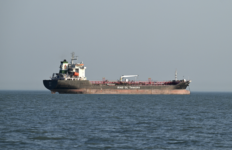 Oil tanker. Photo by Hussein FALEH / AFP