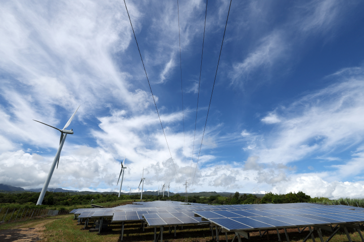 Energies renouvelables en France. Photo by Richard BOUHET / AFP