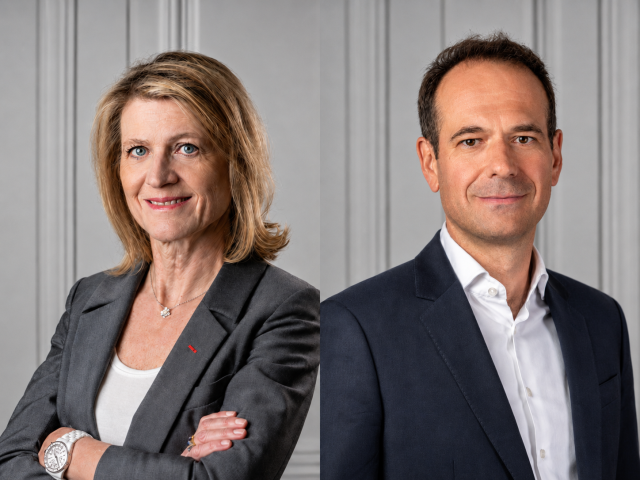 Sophie Paturle, présidente de France Invest, et Vincent Marinet, directeur général de l’association. © France Invest