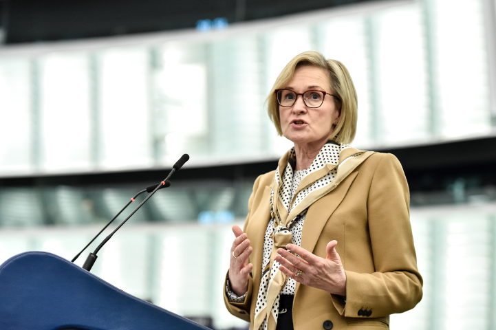 La commissaire européen en charge des marchés financiers, Mairead McGuinness (©EU-EP/Fred MARVAUX/REA)