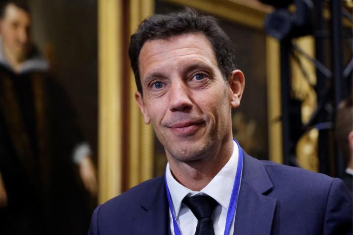 Franck Gervais, directeur général de Pierre & Vacances-Center Parcs, s’apprête à ouvrir un nouveau chapitre avec Mubadala Capital. (Photo by Ludovic MARIN / POOL / AFP)