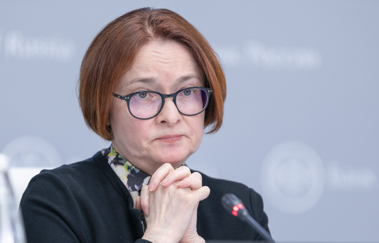 Elvira Nabiullina, gouverneure de la Banque de Russie -  Artem Kudryavcev / Russian Central Bank / Sputnik via AFP