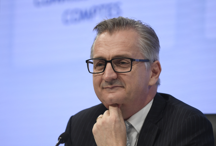 Laurent Guillot, directeur général d'Orpea (Photo by JULIEN DE ROSA / AFP)