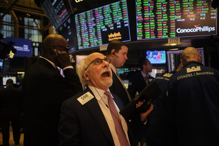 Salle des marchés à la Bourse de New York - John Taggart/REDUX-REA