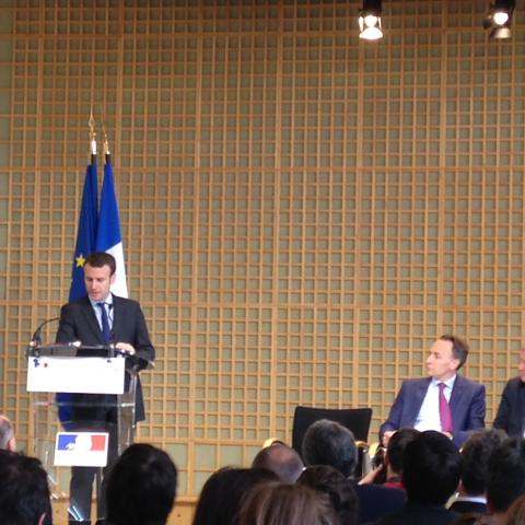 Emmanuel Macron - Thomas Buberl - Bercy