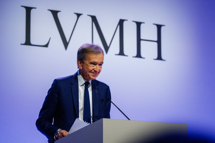 Bernard Arnault (Photo by Dimitar DILKOFF / AFP)