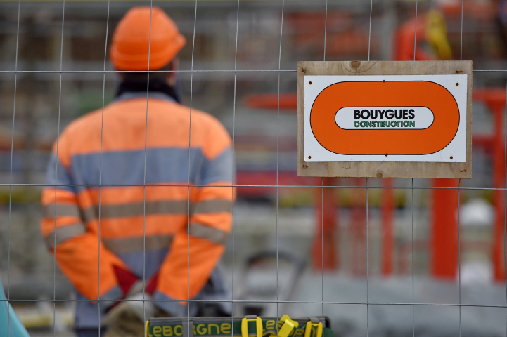 Bouygues Construction (Photo by LOIC VENANCE / AFP)