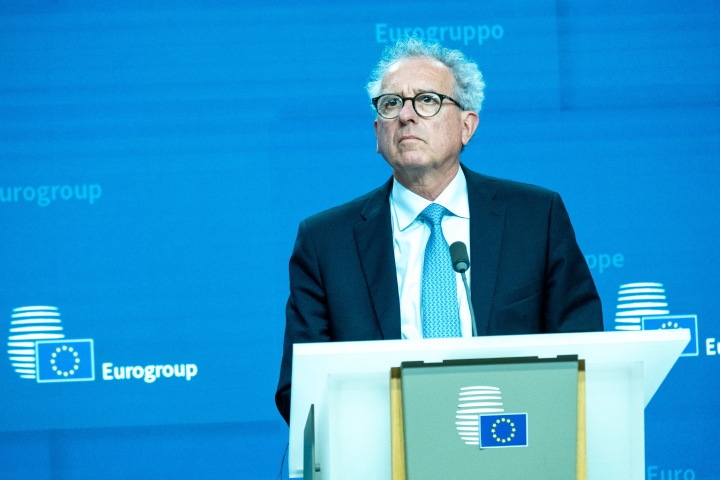 Pierre Gramegna, directeur général du Mécanisme européen de stabilité (MES) - Photo par MARTIN BERTRAND / HANS LUCAS / HANS LUCAS VIA AFP