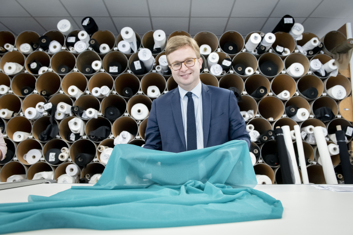 Michaël Fribourg, président-directeur général de Chargeurs (Bruno DELESSARD/Challenges-REA)