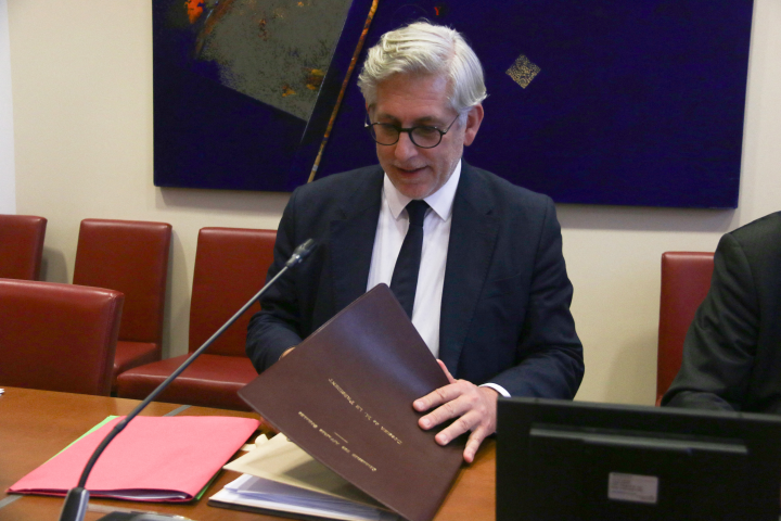 Frédéric Valletoux, président de la Commission des affaires sociales (Photo by Quentin de Groeve / Hans Lucas / Hans Lucas via AFP)