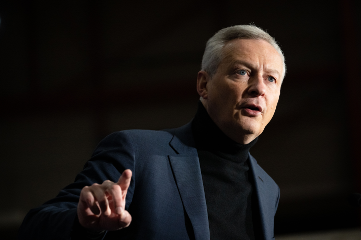 Bruno Le Maire, ministre de l'Economie, des Finances et de la Souveraineté industrielle et numérique - Eric TSCHAEN/REA