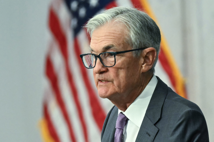Jerome Powell, président de la Réserve fédérale américaine - ANDREW CABALLERO-REYNOLDS / AFP