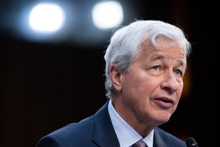 Jamie Dimon, le président-directeur général de JP Morgan - Photo by SAUL LOEB / AFP