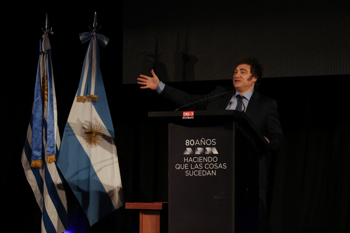 Javier Milei, président de l'Argentine. Photo by Nicolas GARCIA / AFP