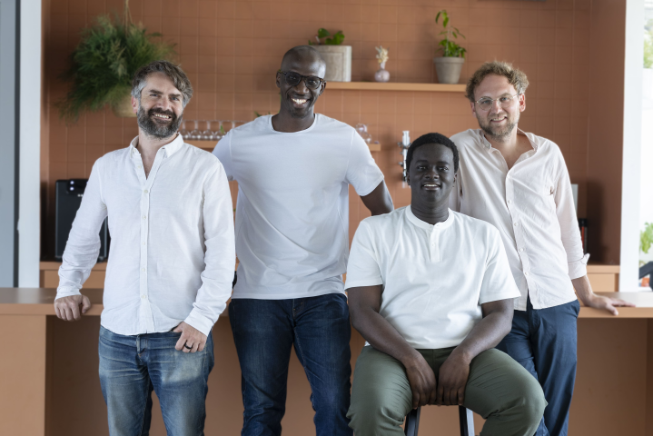 De gauche à droite : Charles Gorintin, Makhtar Diop, Mouhamed Ndoye et Jean-Charles Samuelian-Werve. Crédits : Alan, droits réservés