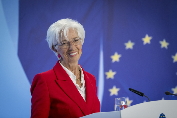 Christine Lagarde, présidente de la Banque centrale européenne - THOMAS LOHNES / GETTY IMAGES EUROPE / Getty Images via AFP