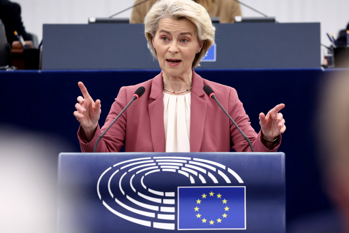 Ursula von der Leyen (Photo by FREDERICK FLORIN / AFP)