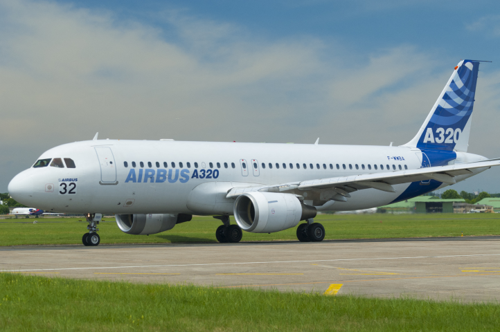 La cadence des A320 a été déterminante dans l’accélération de fin d’exercice. (Photo by Thierry GRUN / Only France via AFP)