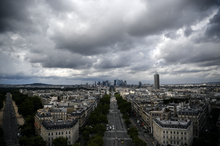 Vue du toit de l’Arc de Triomphe - crédits : CHRISTOPHE ARCHAMBAULT / AFP