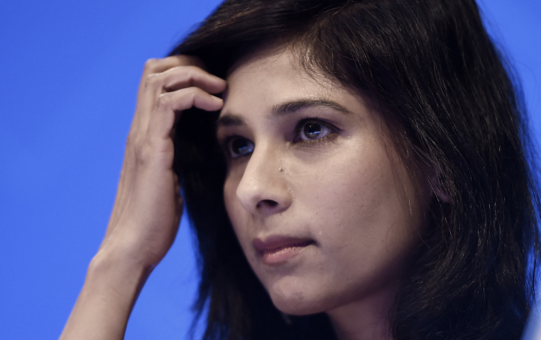 Gita Gopinath, cheffe économiste du Fonds monétaire international - Olivier Douliery / AFP